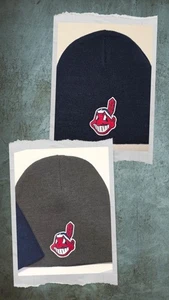 Cleveland Indians Beanie ~SKULL CAP ~HAT ~CLASSIC MLB PATCH/LOGO ~2 Colors ~NEW - Picture 1 of 4