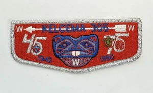VTG 1990 Anniv OA KELCEMA Lodge 305 Order of the Arrow Flap PATCH WWW Boy Scout - Picture 1 of 5