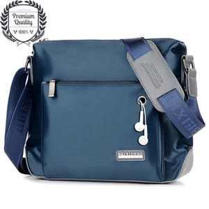 Waterproof Messenger Bag Mens Travel Casual Fashion Shoulder Crossbody Male Pack - Picture 1 of 12