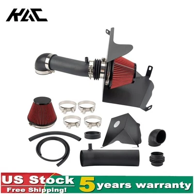 3" Cold Air Intake Kit w/ Heat Shield Black Filter For 1991-01 Jeep Cherokee Foto 1 de 4