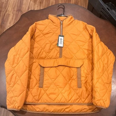 Alpine Design Quilted Pullover Jacket Womens Small Golden Honey Water Repellent - Image 1 of 4