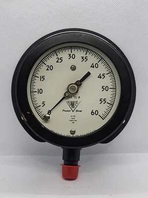 KUNKLE 7810T SIZE 3-1/2" 1/4"BTM 0-60 SCALE PRESSURE GAUGE [2ES3-5] - Image 1 of 4