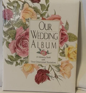 Neues 80er Jahre Hochzeitsalbum Prairie Cottage Core selten unbenutzt - Bild 1 von 13