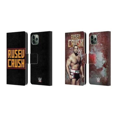 FUNDA BILLETERA LIBRO CUERO OFICIAL WWE RUSEV PARA TELÉFONOS APPLE iPHONE Foto 1 de 4
