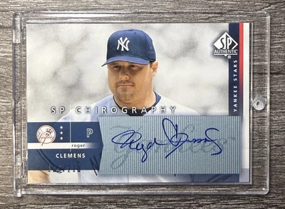 Quirografía Roger Clemens 2003 SP auténtica automática/210 💎 Yankees Red Sox Salón de la fama Foto 1 de 4