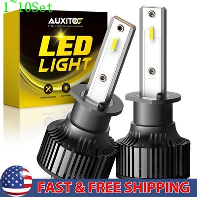 NEW H1 LED Bulb Headlight Conversion High Low Beam Super White 6000K 1-10Set - Image 1 of 4