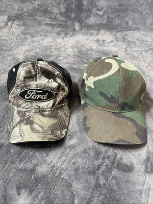Sombreros camuflados Ford y sin logotipo ajustables talla única para la mayoría de los camuflados Foto 1 de 4