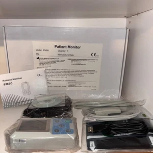 1X PM50 Patient Monitor Vital Signs Digital NIBP SPO2 Ambulatory NIBP Holter NEW - Picture 1 of 7