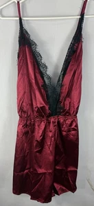 Shein Damen roter Satin Teddy Größe 4X neu ohne Etikett - Bild 1 von 5