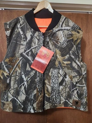 Mad Dog Gear Reversible Vest Camo To Blaze Orange M  Hunting Zip Up Vest  NWT - Image 1 of 4