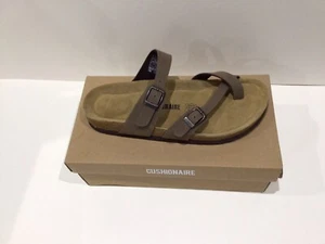 CUSHIONAIRE Women's Brown Luna Cork Footbed Sandal With +Comfort US Size US 10 - Picture 1 of 8