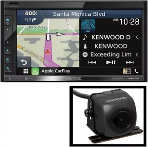 Kenwood DNR476S 6.8" Navigation Receiver Apple CarPlay + CMOS-130 Rear Camera - Picture 1 of 22