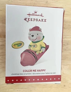 2015 Hallmark Keepsake Crayola Color Me Happy Christmas Tree Ornament - NIB - Picture 1 of 2