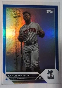 2023 Topps Pro Debut lámina azul #PD153 Khalil Watson 57/150 - Imagen 1 de 2