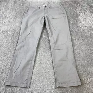 Pantalones chinos Express Hayden para hombre 31x30 grises bolsillo frontal plano - Imagen 1 de 11