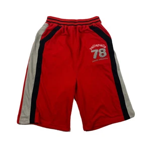 Pantalones cortos de baloncesto rojos de pelle vintage talla M - Imagen 1 de 8