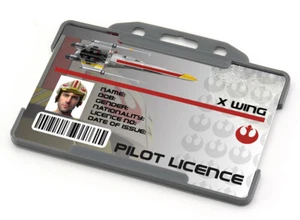 Inspired Pilot Licence for a Star Wars X Wing Fighter Personalised cosplay - Bild 1 von 6