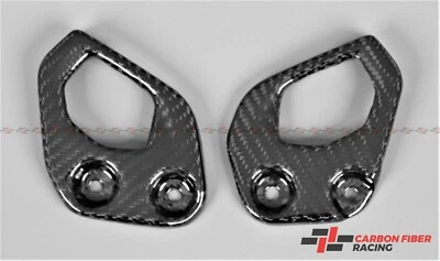 Carbon Fiber Heel Plates for BMW R1200GS 2013-2018, R1250GS 2019-2021, fits ADV - Image 1 of 3