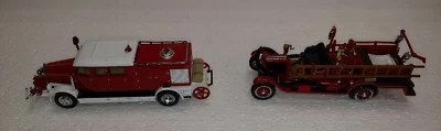 MATCHBOX MODELS OF YESTERYEAR FIRE TRUCKS LOT OF 2 1916 MODEL T 1938 MERCEDES KS - Image 1 of 4