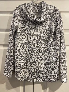 EMILY DANIELS Fleecebluse schwarz-weiß Größe S. Neu mit Etikett. Super Soft - Bild 1 von 3