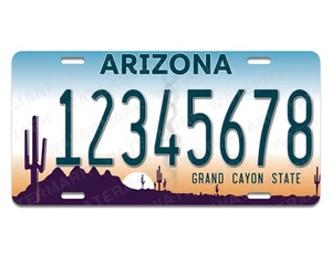 Arizona Personalized Custom ANY TEXT or Name Aluminum License Plate Tag Quality - Picture 1 of 2