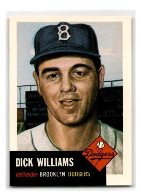 1991 Topps Archives 1953 - #125 - Dick Williams - Brooklyn Dodgers - Image 1 of 2