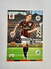 CARD FOOTBALLERS ADRENALYN XL PANINI 2015/16 MILAN DE SCIGLIO n 165 EXCELLENT