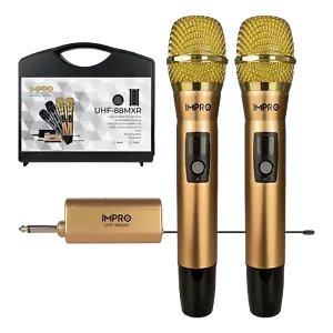ImPro UHF-88MXR Microfoni wireless professionali UHF con custodia - Foto 1 di 14