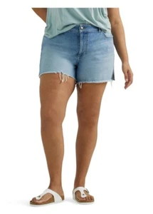 LEE Heritage Women’s Size 26W High Rise Loose Fit Shorts Cut-Offs 4.5” Inseam - Picture 1 of 9