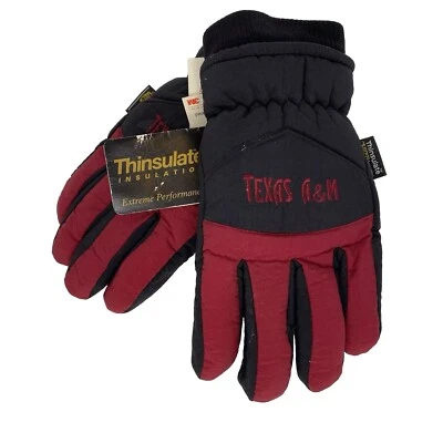 Guantes de invierno oficiales Texas A&M de colección Thinsulate talla S/M Aggies esquí NOS Foto 1 de 4