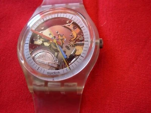 SWATCH Gent SPECIAL JELLY FISH VARIANT USA - GK100RE - 1990 - NEU - Bild 1 von 5