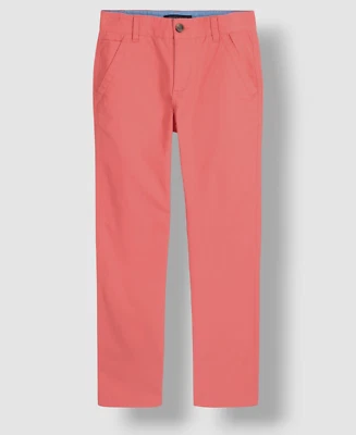 Tommy Hilfiger Pantalones de sarga de pierna recta lisa rosa para niños talla 8 Foto 1 de 3