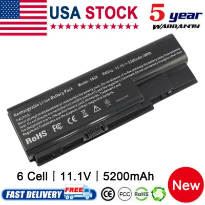 New Battery for Acer AS07B61 AS07B71 Aspire 5735 5920 6920 6930 7520 7720 - Image 1 of 4