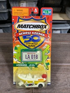 MATCHBOX ACROSS AMERICA 50TH BIRTHDAY LOUISIANA RAFT BOAT WITH TRAILER - Picture 1 of 1
