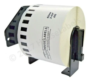 Non-OEM Fits BROTHER DK-2205 REMOVABLE Labels - (11) Rolls of 100' + (1) FRAME - Picture 1 of 7