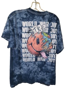 Camiseta de concierto The Chainsmokers 2019 World War Joy azul tie dye talla grande - Imagen 1 de 3