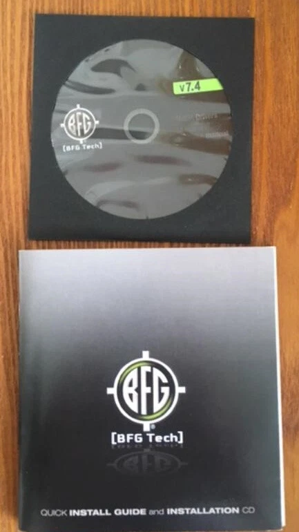 BFG Gamers`s choice Installation Guide and CD, unused - Image 1 of 1