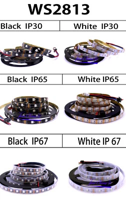 DC 5V WS2813 RGB LED Strip Double Signal 30/60/144 Pixels Individual Addressable - Image 1 of 4