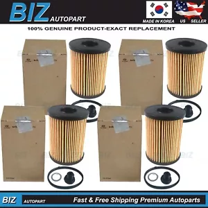 Genuine 4PACK Oil Filters for 2020-2025 Hyundai Kia 2.5L Models 26350-2S001 - Picture 1 of 7