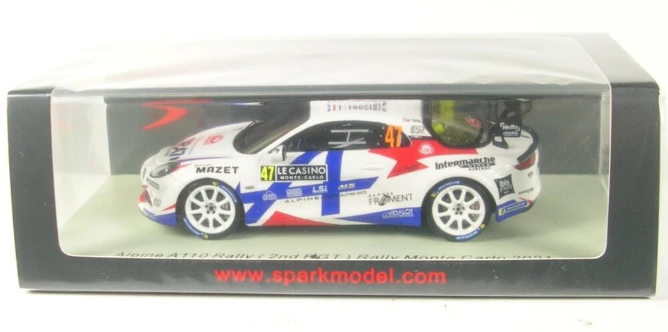 Alpine A110 Rally Rgt No.47 2nd R-Gt Rally Monte Carlo 2021 (Raphael Astier - Immagine 1 di 1