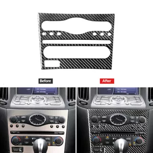 Carbon Fiber Radio Control Panel Cover Trim Type A For Infiniti G37 2010-2013 - Picture 1 of 12