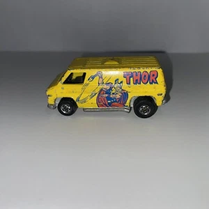 Vintage Hot Wheels Super Van Thor 1974 Yellow Blackwall Marvel Mattel - Picture 1 of 6