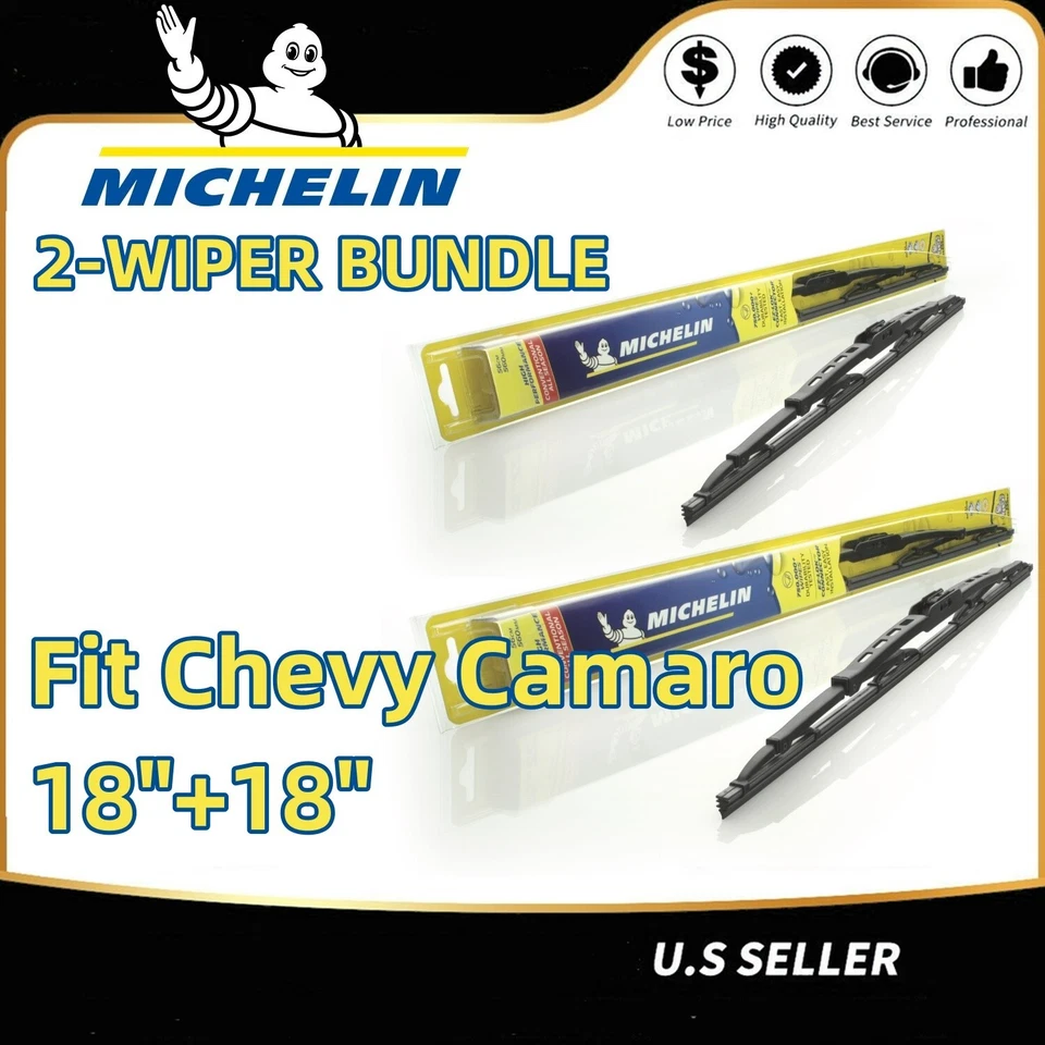 Limpiaparabrisas 2pk limpiaparabrisas estándar apto para Chevy Chevrolet Camaro 1970-1992 30180x2 Foto 1 de 4
