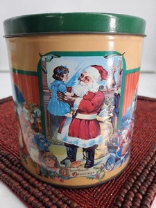 Galletas de pan corto de hojalata Baker's Estate de colección diseño de escena navideña (LT2) - Imagen 1 de 15