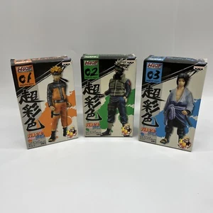 Banpresto HSCF NARUTO Shippuden Figure Set Naruto Kakashi Sasuke PVC F/S - Picture 1 of 14