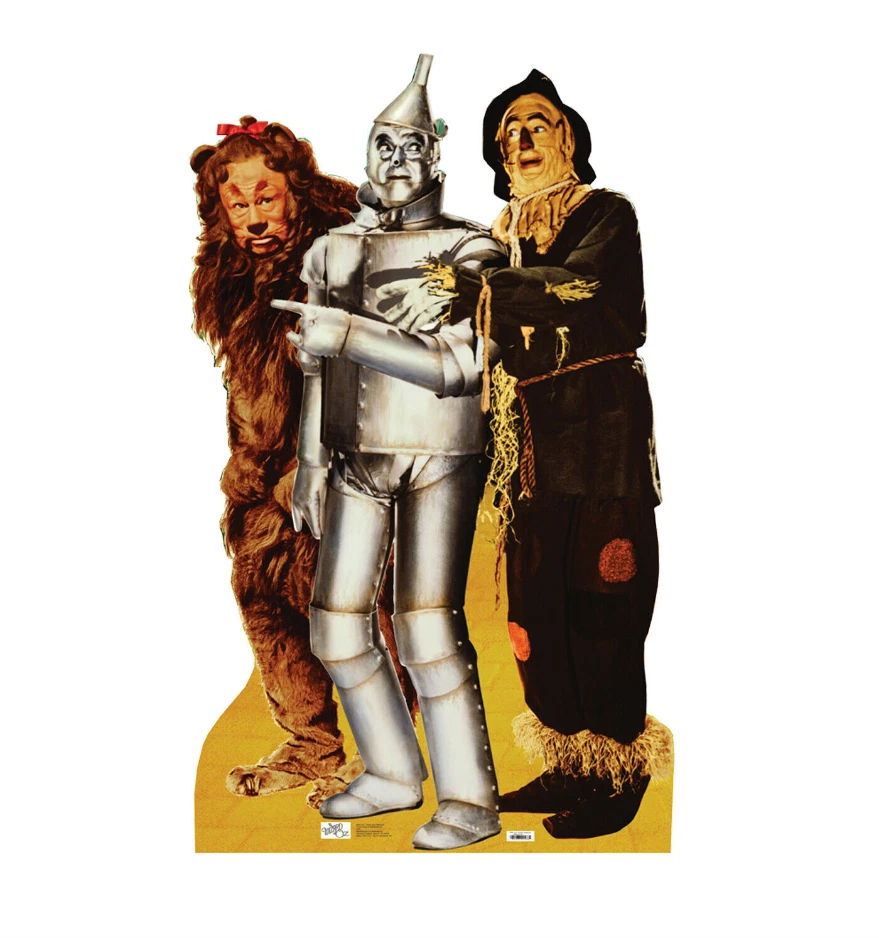 Lion, Tinman & Scarecrow Wizard of Oz Cardboard Cutout Standee- - Image 1 of 4