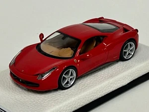 1/43 Ferrari 458 Italia in Red from 2009 on Leather base JPN45 - Picture 1 of 6