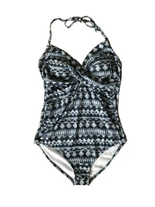 Ingrid & Isabel Maternity Women's Blue Geometric Padded One Piece XXL Bikini NWT - Picture 1 of 6