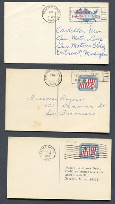 USA : 3 stationaries from 1965 and 1966 - used - Image 1 of 2