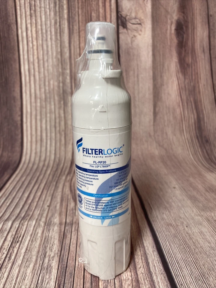 1 Filter Logic FL-RF20 Fits LG LT700P  Refrigerator Water Filter LT800p Feed Shi - Image 1 of 1
